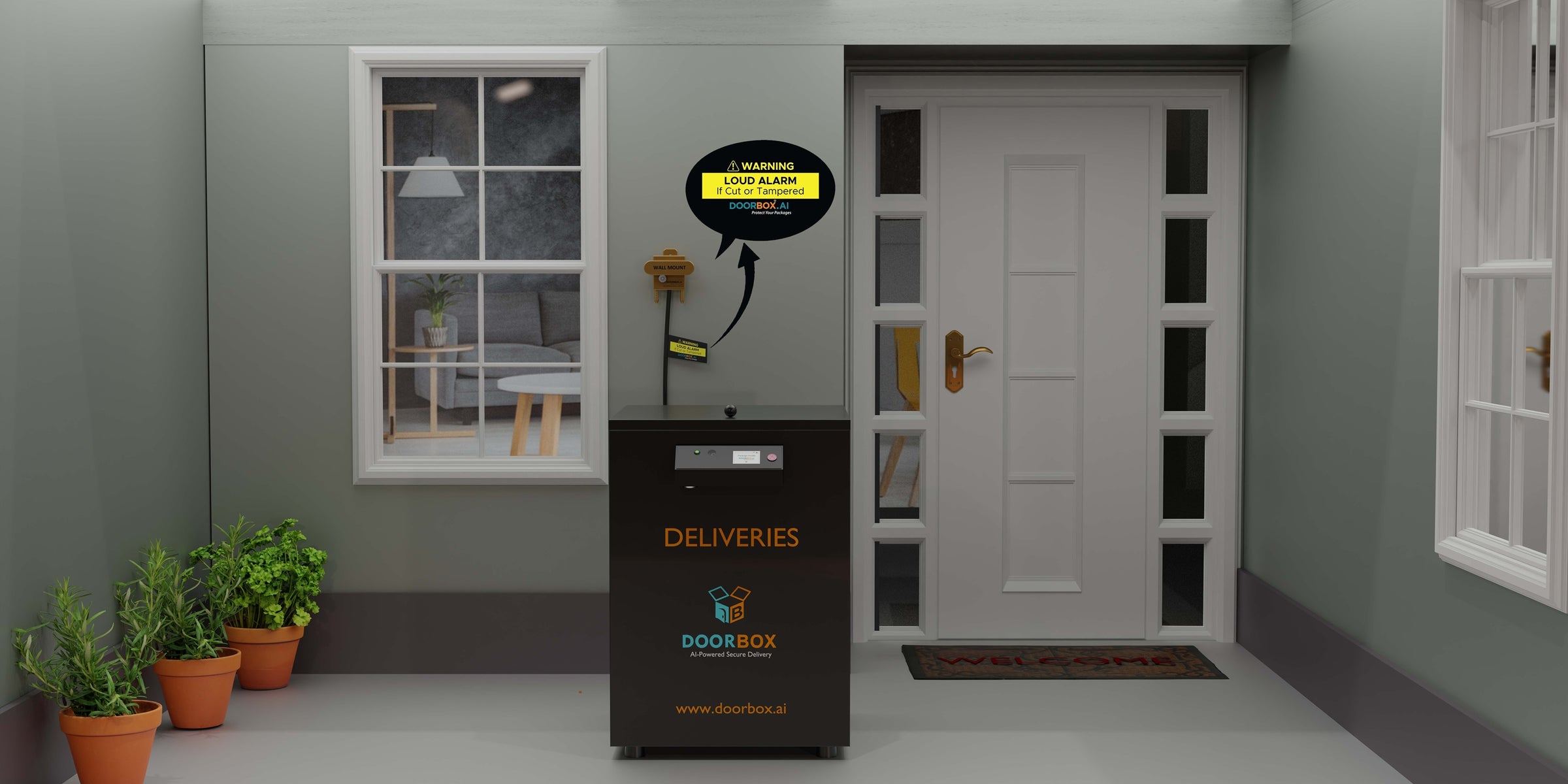DoorBox |Artificial Intelligence Mailbox for Deliveries |Smart Mailbox ...